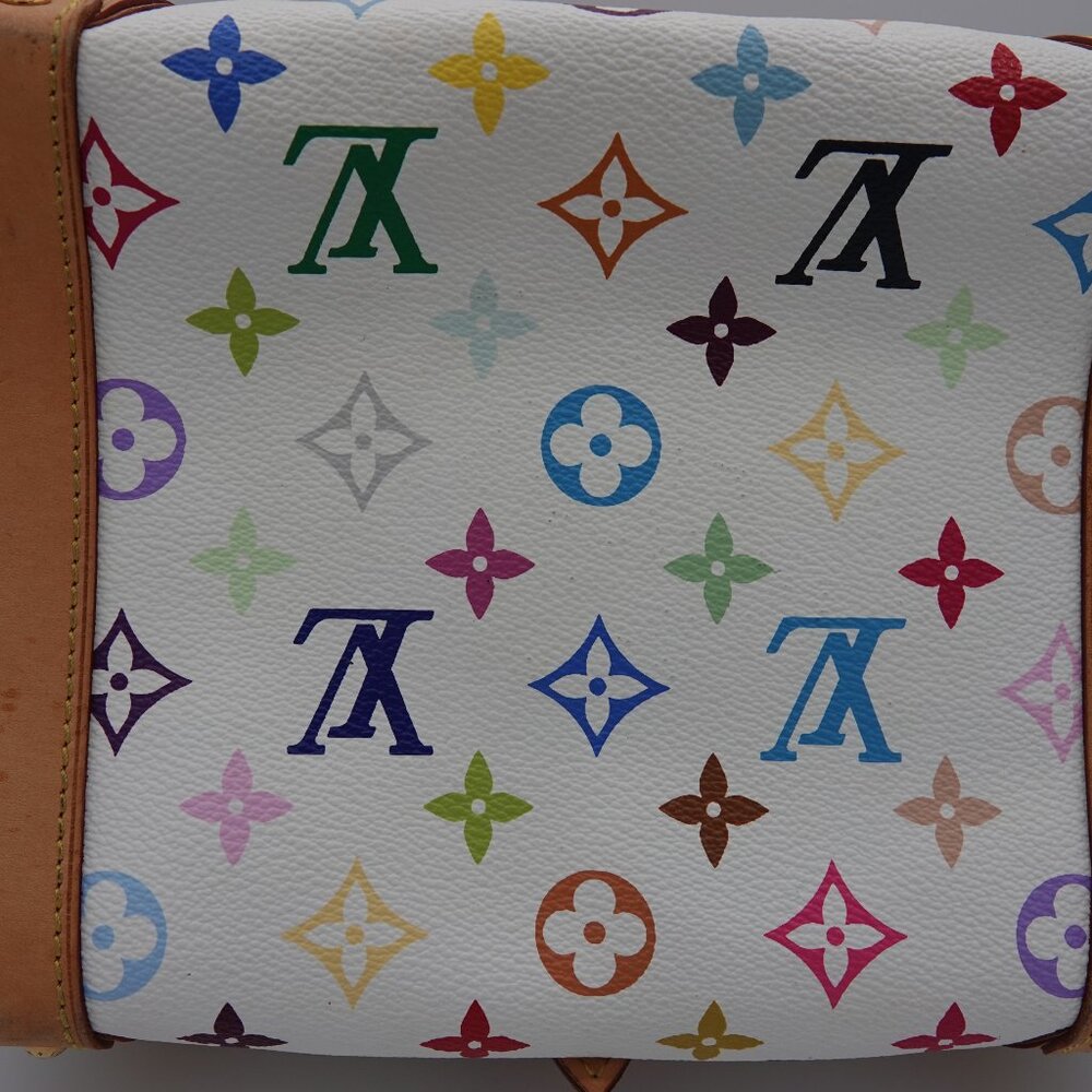 Louis Vuitton Authentic Multicolor Monogram Priscilla White - Picture 6 of 16